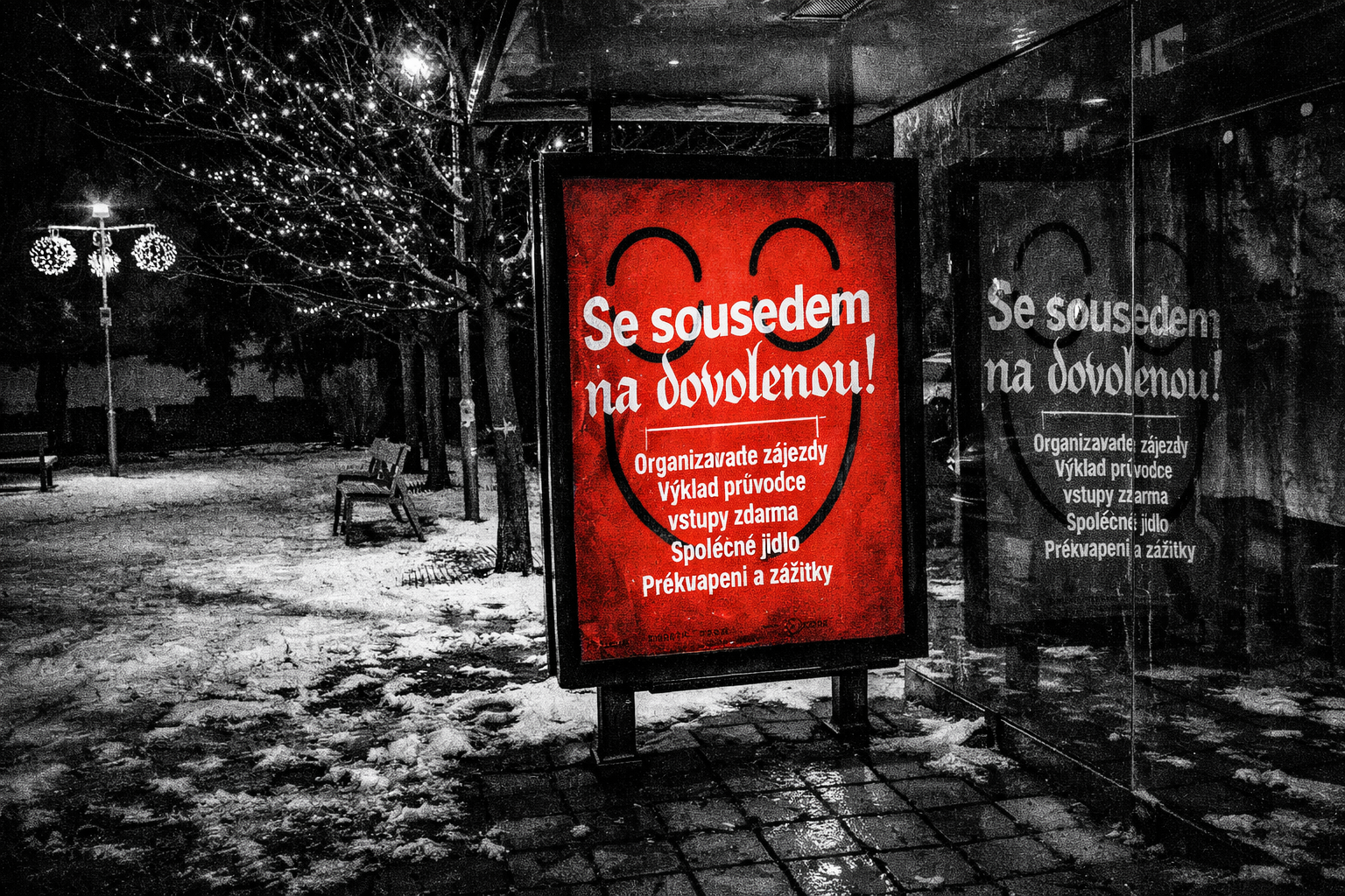 Propagační plakát projektu Šťastní a Veselí v ulicích Kutné Hory